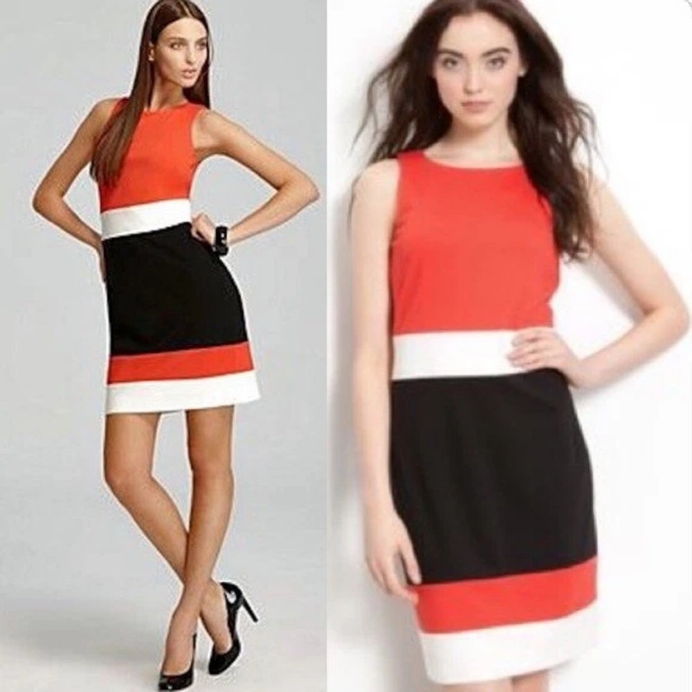Vince Camuto Colorblock Dress Size 8